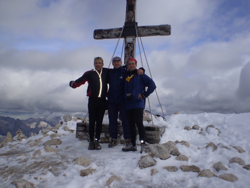 Karel, Lubos a Jarda na samem vrcholu Mangrtu 2678 m.n.m.