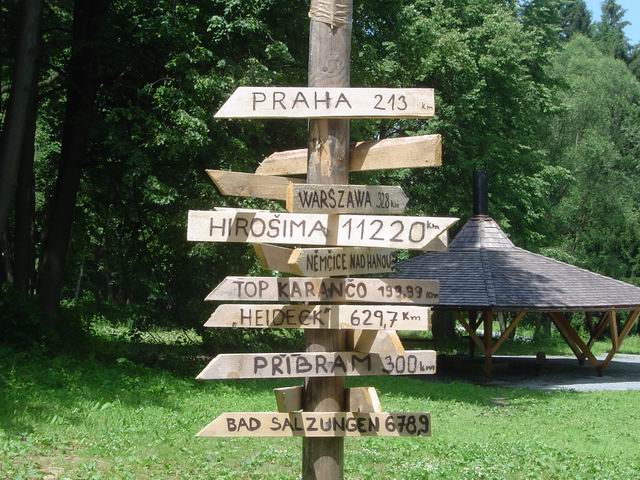rozcestnik u srubu