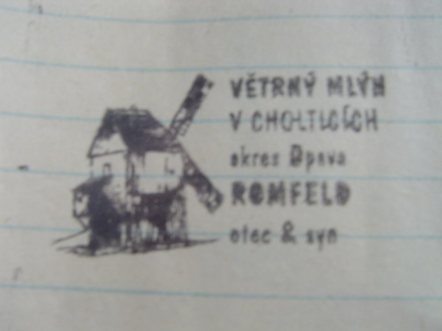 mlyn v Cholticich razitko