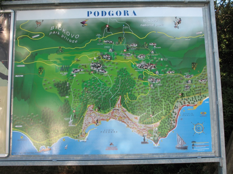 infotabule Podgory a okoli