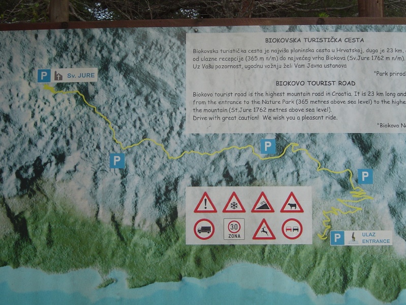 mapa cesty na Sv.Jure