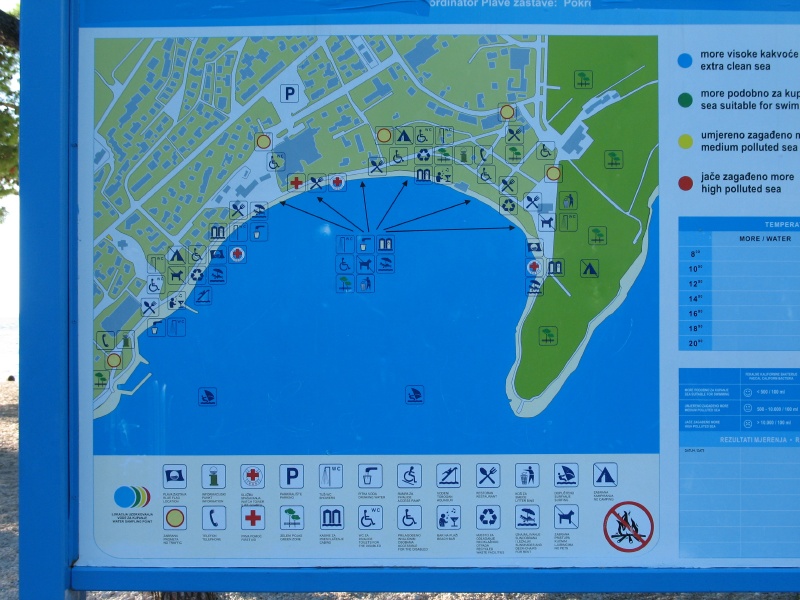 mapa Makarske